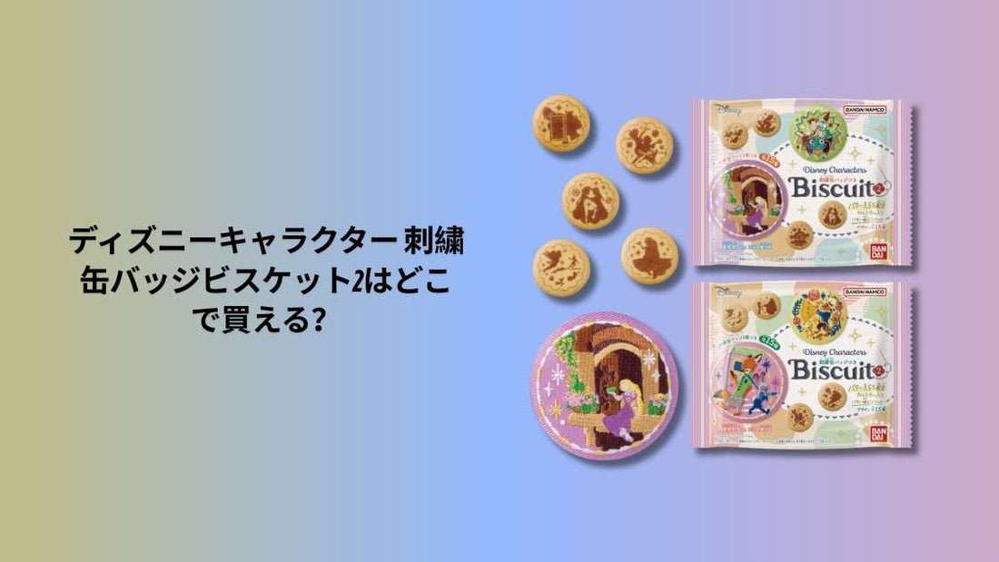 ディズニーキャラクター 刺繍缶バッジビスケット2はどこで買える？