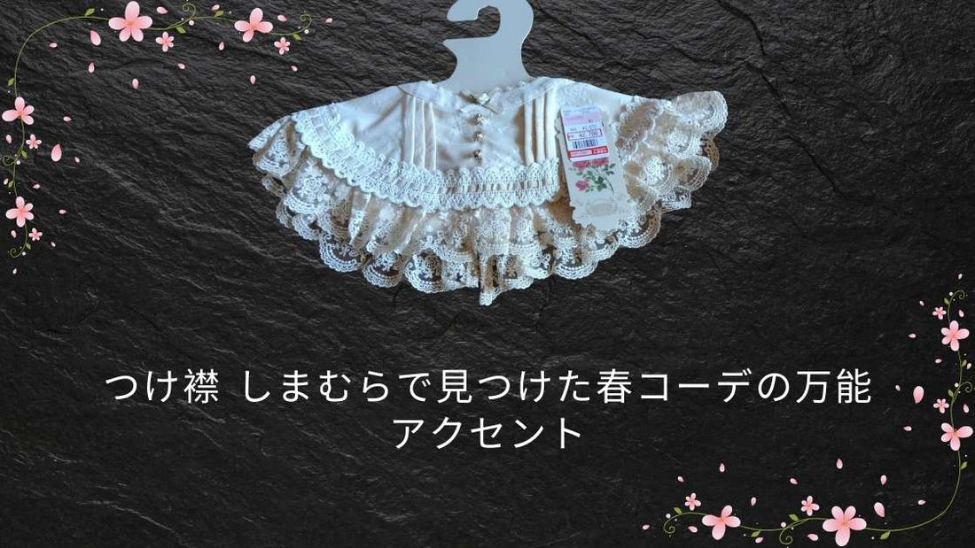 つけ襟 しまむらで見つけた春コーデの万能アクセント